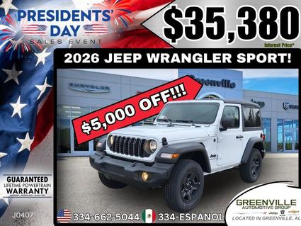 2026 Jeep Wrangler Greenville AL