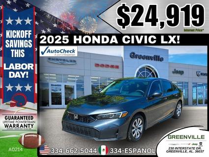2025 Honda Civic Greenville AL