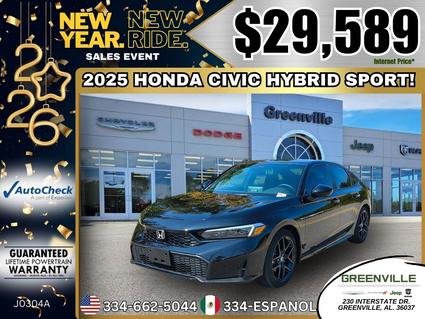 2025 Honda Civic Hybrid Greenville AL