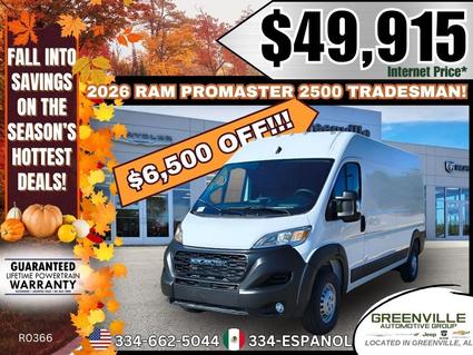 2026 Ram ProMaster 2500 Greenville AL
