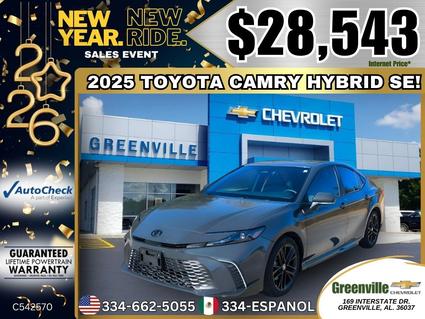 2025 Toyota Camry Hybrid Greenville AL