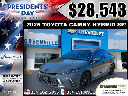 2025 Toyota Camry Hybrid Greenville AL