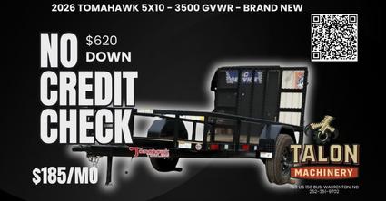 2026 Tomahawk 3500lb Utility  Warrenton NC